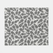 Couverture Polaire Ananas monochromes (Devant (Horizontal))