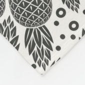 Couverture Polaire Ananas monochromes (Coin)