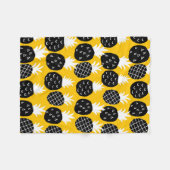 Couverture Polaire Ananas noir (Devant (Horizontal))
