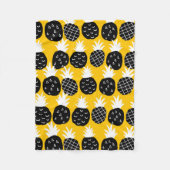 Couverture Polaire Ananas noir (Devant)