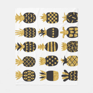 Couverture Polaire Ananas noirs : Ensemble texturé unique