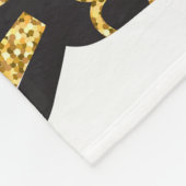 Couverture Polaire Ananas noirs : Ensemble texturé unique (Coin)