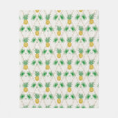 Couverture Polaire Ananas, rétro (Devant)