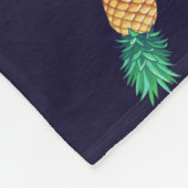 Couverture Polaire Ananas sur la marine (Coin)