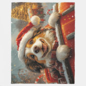 Couverture Polaire Anatolie Berger Chien Roller Dessous de verre Noël (Devant)