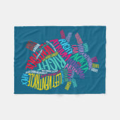 Couverture Polaire Anatomical Heart Design Cardiac Cardiovascular Icu (Devant (Horizontal))