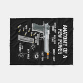 Couverture Polaire Anatomie Amusante D'Une Pewing-Pew - Ammo Gun - Am (Devant (Horizontal))