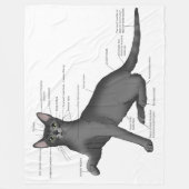 Couverture Polaire Anatomie d'un chat (Devant)