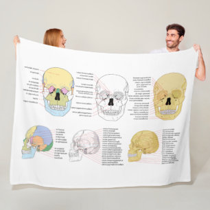 Couverture Polaire Anatomie humaine Le crâne humain illustré couvertu
