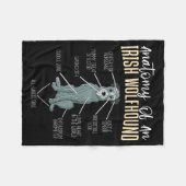 Couverture Polaire Anatomy Of An Irish Wolfhound (Devant (Horizontal))