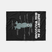 Couverture Polaire Anatomy Of An Irish Wolfhound  (Devant (Horizontal))