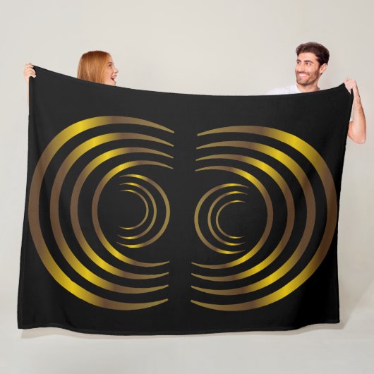 Couverture Polaire Ancien Alien Cercles de cultures d'or (En situation)