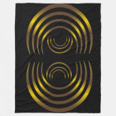Couverture Polaire Ancien Alien Cercles de cultures d'or (Devant)