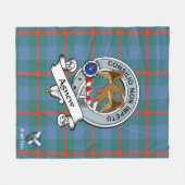 Couverture Polaire Ancien Badge De Clan Scot Tartan Plaid (Devant (Horizontal))