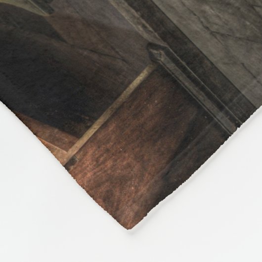 Couverture Polaire Ancien banc de l'église en bois avec Kneeler (Coin)