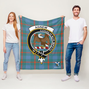 Couverture Polaire Ancien Clan Badge Tartan Plaid