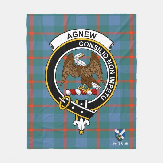 Couverture Polaire Ancien Clan Badge Tartan Plaid (Devant)