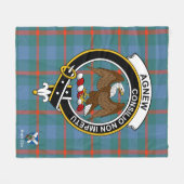 Couverture Polaire Ancien Clan Badge Tartan Plaid (Devant (Horizontal))