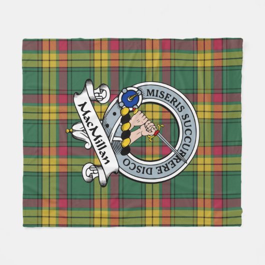 Couverture Polaire Ancien clan MacMillan Badge Tartan Plaid (Devant (Horizontal))