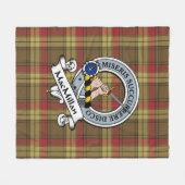 Couverture Polaire Ancien clan Patiné de MacMillan Badge Tartan Plaid (Devant (Horizontal))