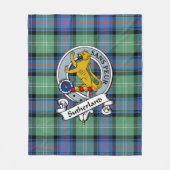 Couverture Polaire Ancien Clan Sutherland Badge Tartan Plaid (Devant)