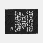 Couverture Polaire Ancien Hip hop Rap Merch Juicy Positive Citation (Devant (Horizontal))