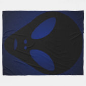 Couverture Polaire Ancien visage Alien - Les gris (Devant (Horizontal))