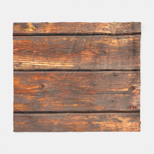 Couverture Polaire Anciennes planches patinées textureabstraite arriè (Devant (Horizontal))