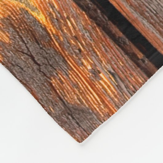 Couverture Polaire Anciennes planches patinées textureabstraite arriè (Coin)