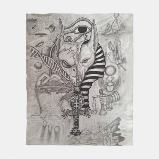 Couverture Polaire Anciens Aliens, Anubis (Devant)