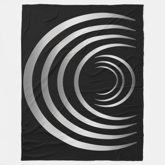 Couverture Polaire Anciens Aliens Argent Crop Circle (Devant)