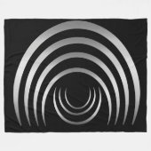 Couverture Polaire Anciens Aliens Argent Crop Circle (Devant (Horizontal))