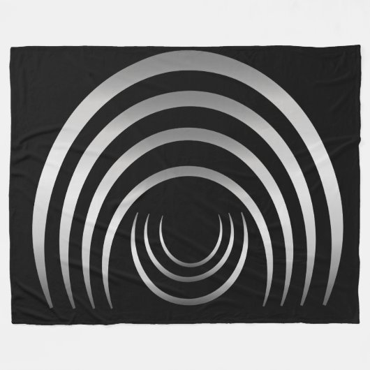 Couverture Polaire Anciens Aliens Argent Crop Circle (Devant (Horizontal))