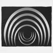 Couverture Polaire Anciens Aliens Argent Crop Circle (Devant (Horizontal))