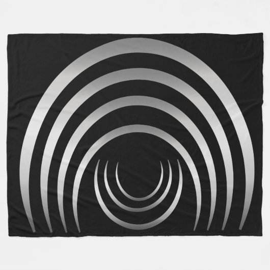 Couverture Polaire Anciens Aliens Argent Crop Circle (Devant (Horizontal))