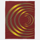 Couverture Polaire Anciens Aliens Gold Crop Circle (Devant)