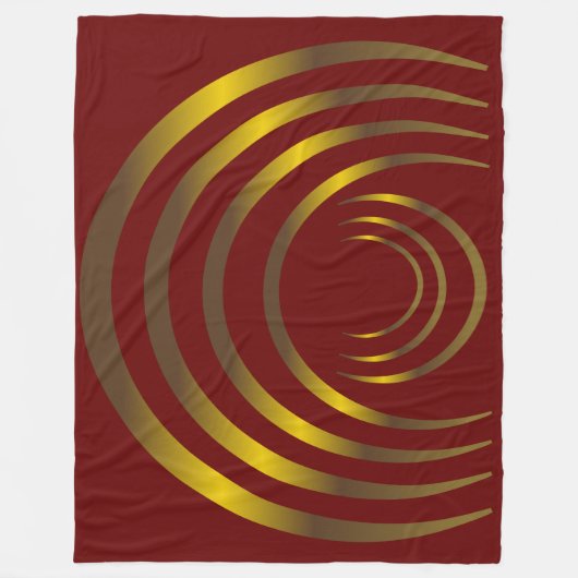 Couverture Polaire Anciens Aliens Gold Crop Circle (Devant)