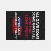 Couverture Polaire Anciens Combattants Anti-Trump Bone Dodger Spurs P (Devant (Horizontal))