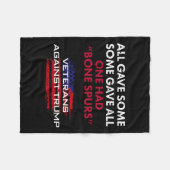Couverture Polaire Anciens Combattants Anti-Trump Bone Dodger Spurs P (Devant (Horizontal))