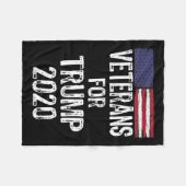 Couverture Polaire Anciens Combattants Pour Trump Élections 2020 Anti (Devant (Horizontal))