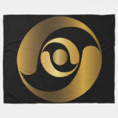 Couverture Polaire Anciens Mystères Aliens Cercle de culture or (Devant (Horizontal))