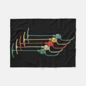 Couverture Polaire Ancre Ascenseur T-r Ascenseur Ski Rétro Ski d'hive (Devant (Horizontal))