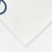 Couverture Polaire Ancre et corde élégantes (Coin)