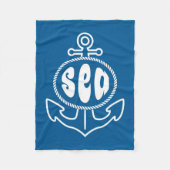 Couverture Polaire Ancre et la mer (Devant)