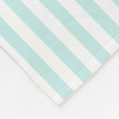 Couverture Polaire Ancre nautique de bleu marine d'Aqua et de rayures (Coin)