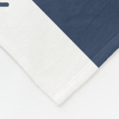 Couverture Polaire Ancre nautique Mensuel Jalon Blanche (Coin)