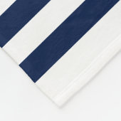 Couverture Polaire Ancre nautique Personnalisé Monogrammes Blanc (Coin)