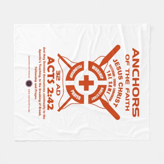 Couverture Polaire Ancres de la foi (Devant (Horizontal))