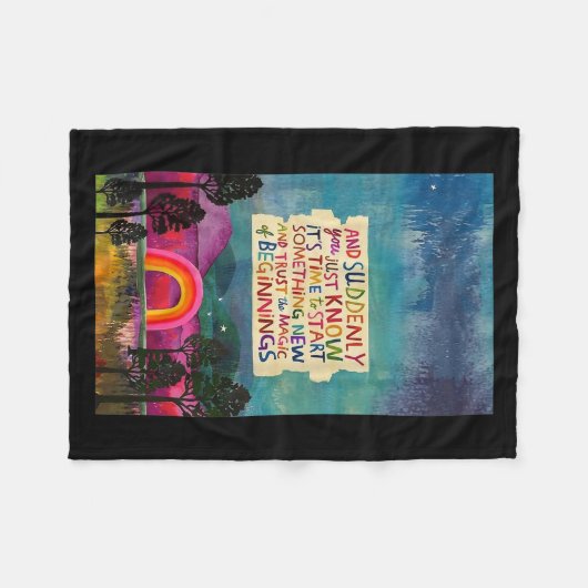 Couverture Polaire And Suddenly You Just Know It's Time To Start Soin (Devant (Horizontal))