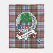Couverture Polaire Anderson Ancien insigne de clan Scot Tartan Plaid (Devant)